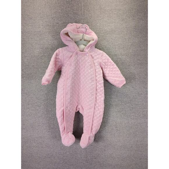 Nordstrom Baby Quilted Cotton Bunting Pink Size 6 Months - Picture 2 of 13